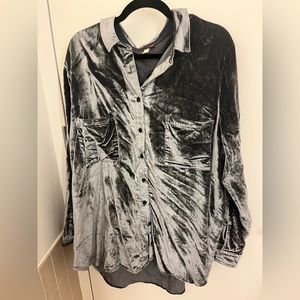 Anthropologie - Pilcro Velvet Button-down Shirt